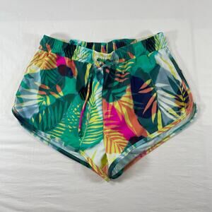 Venus Tropical Palm Board Shorts Swim Bottoms Multi Color Vibrant Bold Women’s 6